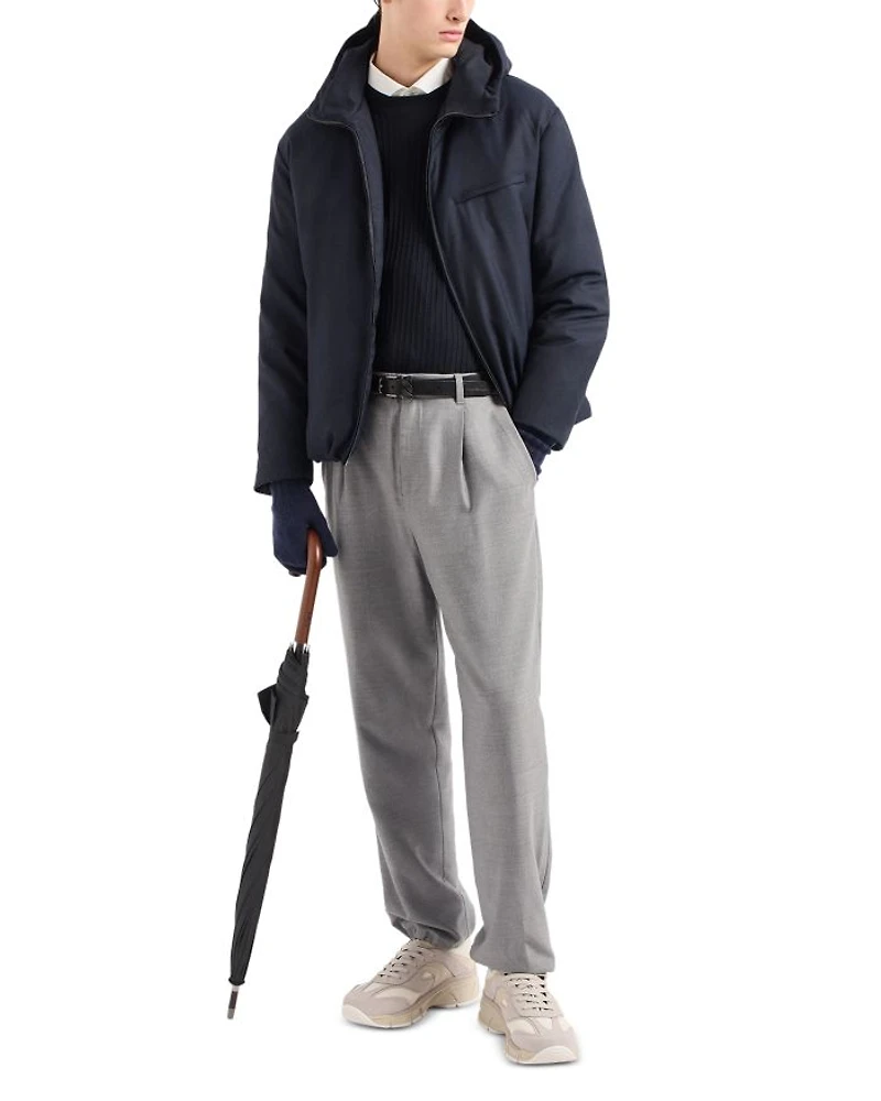 Travel Essentials Ribbed Effect Wool Sweater