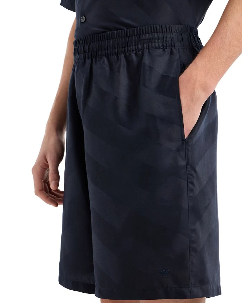 Tonal Print Shorts