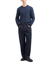 Wool Chevron Jacquard Regular Fit Sweater