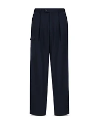 Cool Wool Regular Fit Pleated Cargo Pants