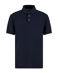 Cotton Jersey Diamond Jacquard Regular Fit Polo Shirt