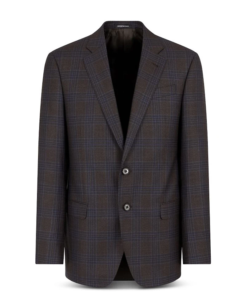 Plaid Wool Blazer