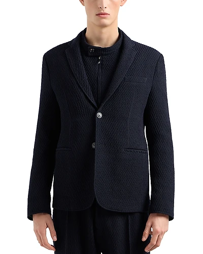 Emporio Armani Textured Stretch Blazer