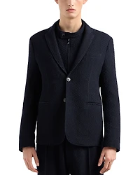 Emporio Armani Textured Stretch Blazer