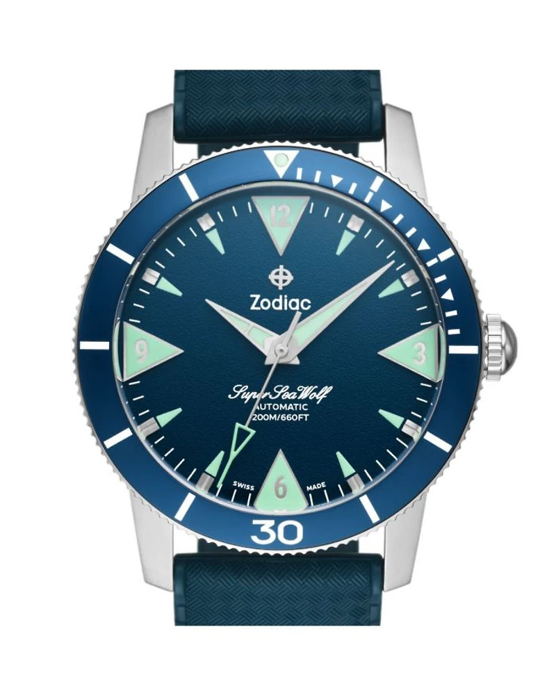 Skin Diver Automatic Rubber Strap Watch, 39mm