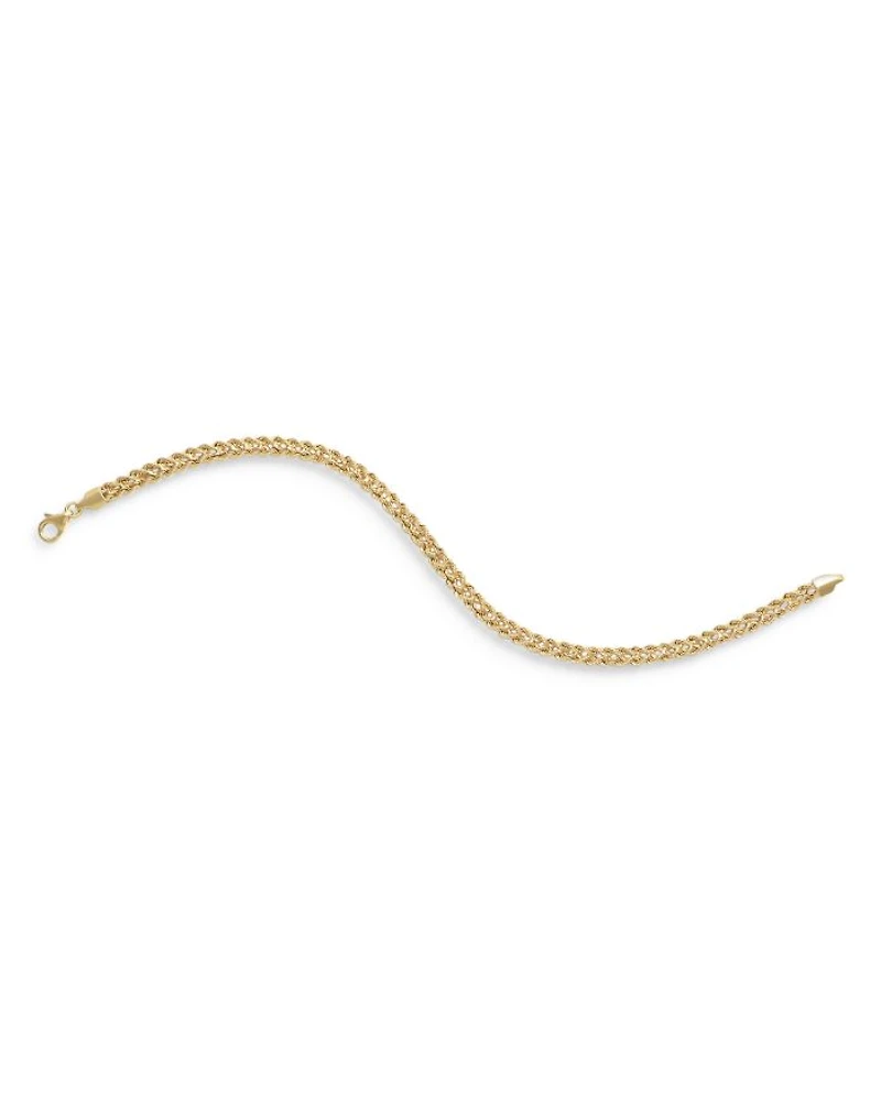 14K Yellow Gold Cuore Rope Link Bracelet
