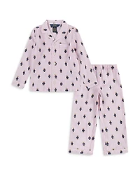 Polo Ralph Lauren Girls' Girl Bear Long Sleeve Coat & Pants Set