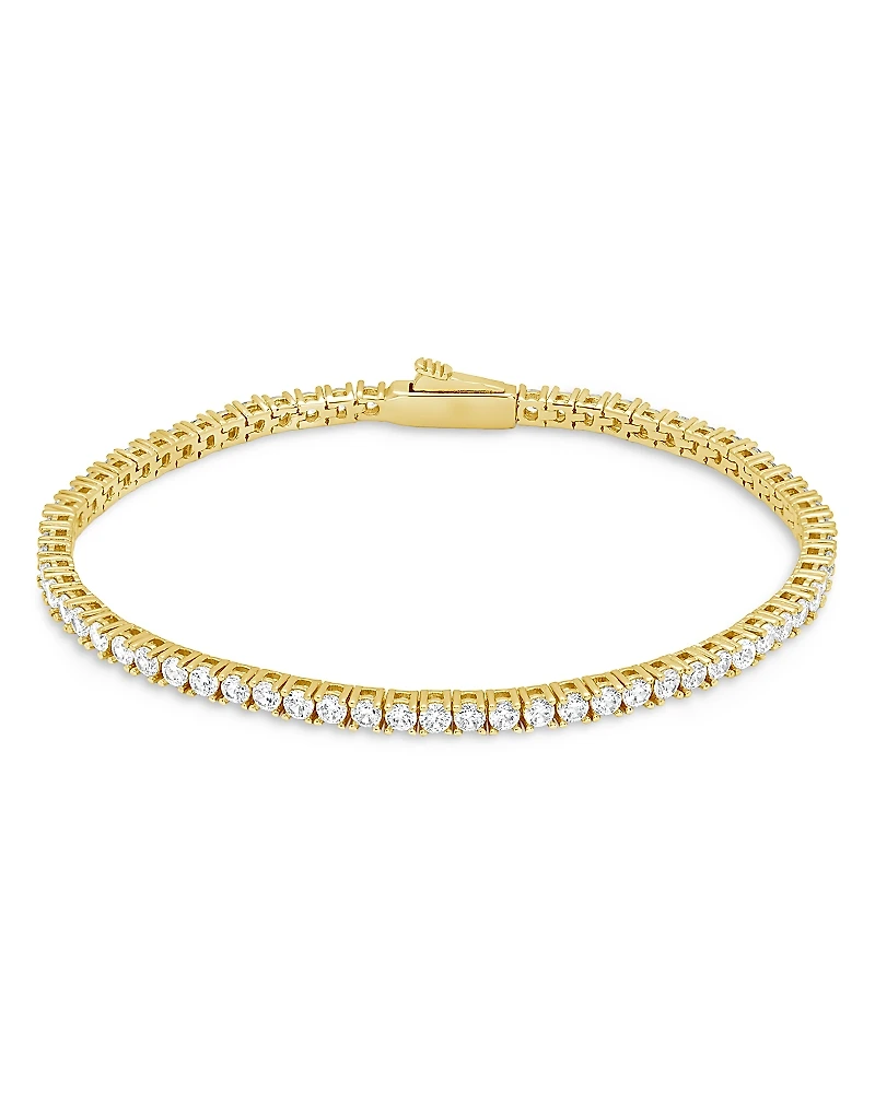 Sterling Forever Alicia Cubic Zirconia Tennis Bracelet