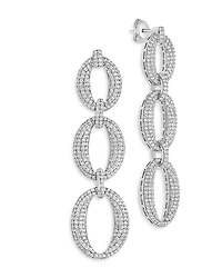 Sterling Forever Whitney Drop Earrings