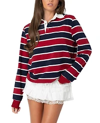 Edikted Hanna Striped Collared Shirt