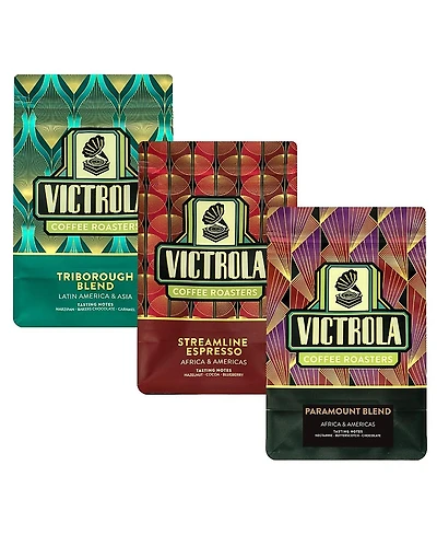 GoCoffeeGo - Victrola Triple Espresso Set -Triborough, Streamline & Paramount (3 x 12oz Bags)