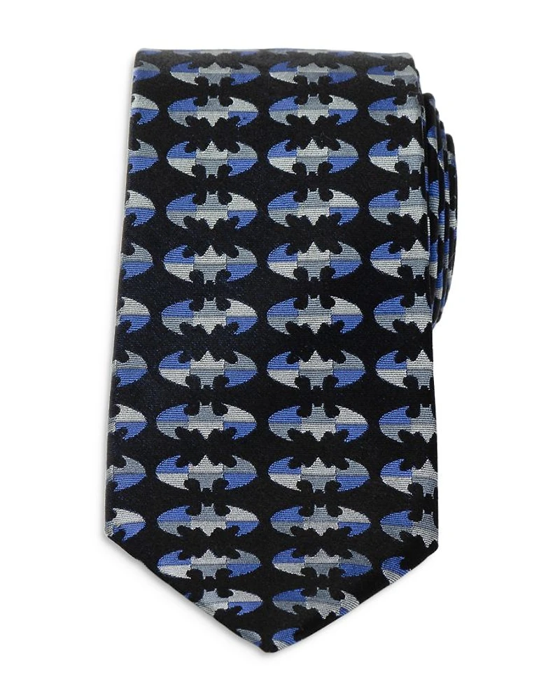 Batman Blue Blocked Silk Tie