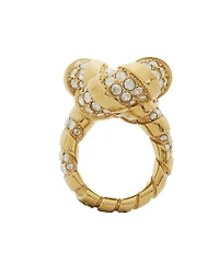 Lanvin Rhinestone Melodie Ring