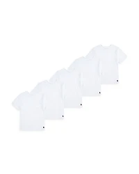 Boys' Crewneck Undershirts, 5 Pack - Big Kid