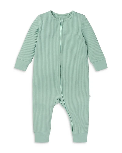 Mori Unisex Stretch Ribbed Two Way Full Zip Coverall Pajamas