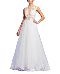 Tadashi Shoji Hastings Illusion Gown