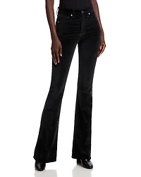 Veronica Beard Beverly High Rise Velveteen Skinny Flare Jeans