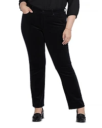Nydj Plus Marilyn Straight Leg Corduroy Pants