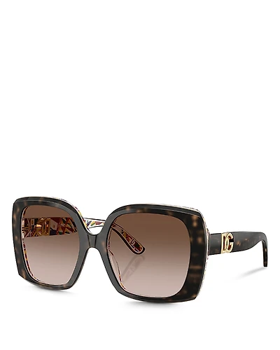 Dolce & Gabbana Allure Square Sunglasses, 56mm