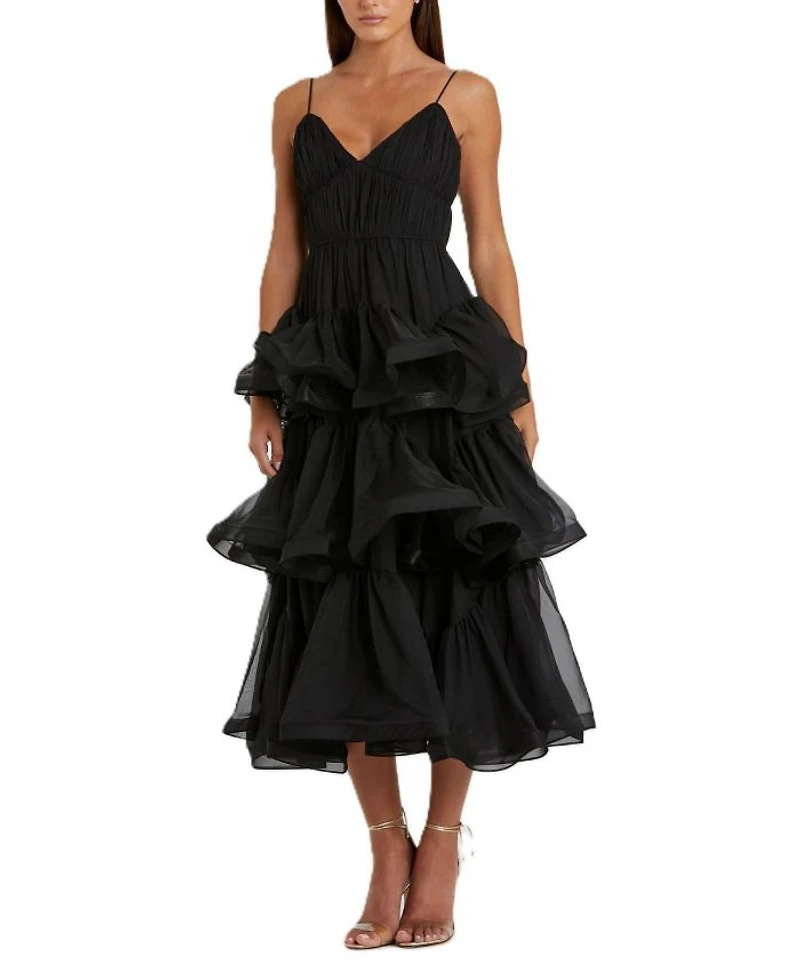 Tiered V-Neck Dress