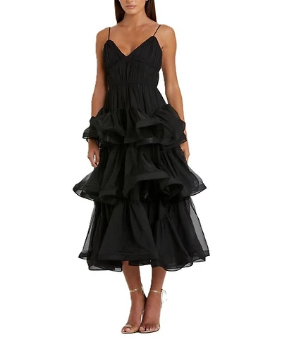 Tiered V-Neck Dress