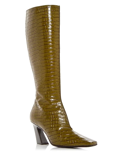 Bottega Veneta Women's Lewis Croc Embossed Boots