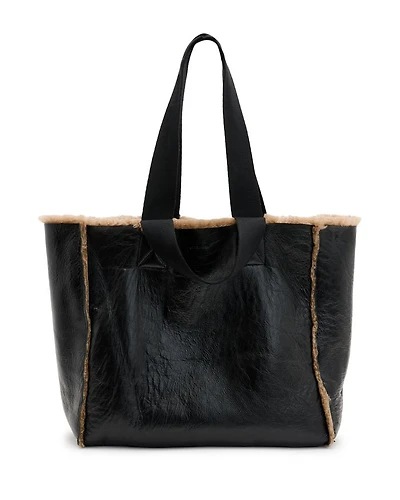 Izzy Shearling Leather Tote