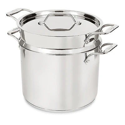 All-Clad Simply Strain Stainless Steel 12 Quart Multipot with Insert