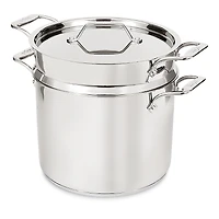 All-Clad Simply Strain Stainless Steel 12 Quart Multipot with Insert