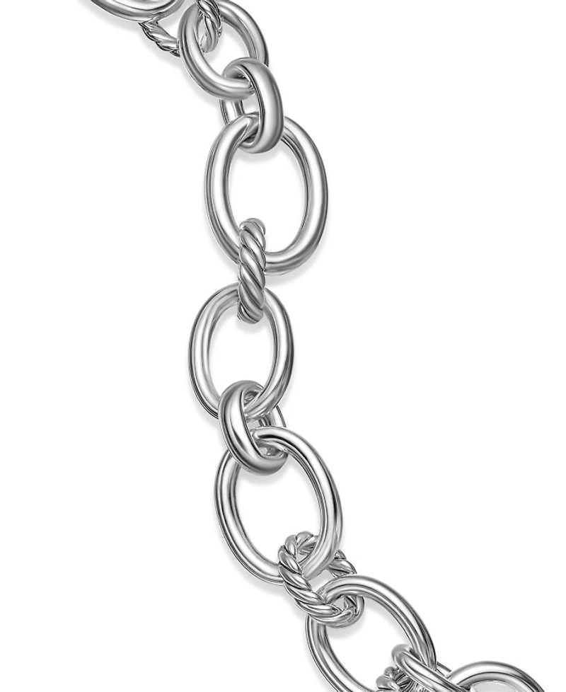 Sterling Silver DY Mercer Diamond Link Bracelet