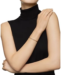 Petite Helena Two Station Wrap Bracelet 18K Yellow Gold with Diamonds