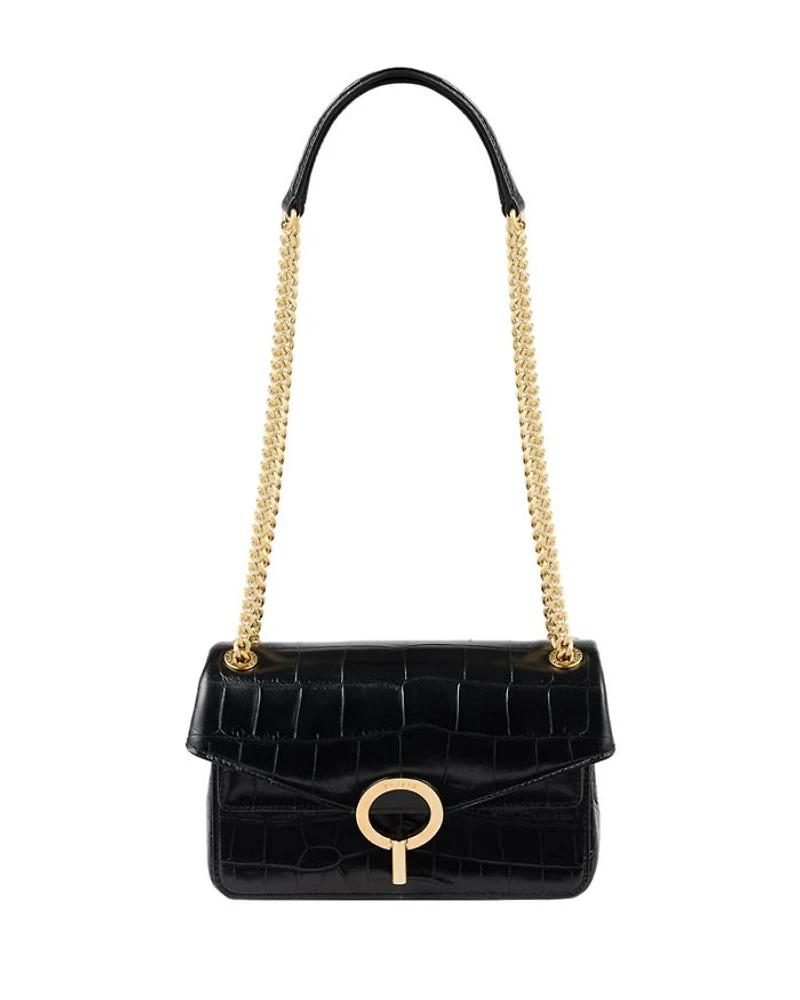 Small Embossed Leather Crossbody Bag