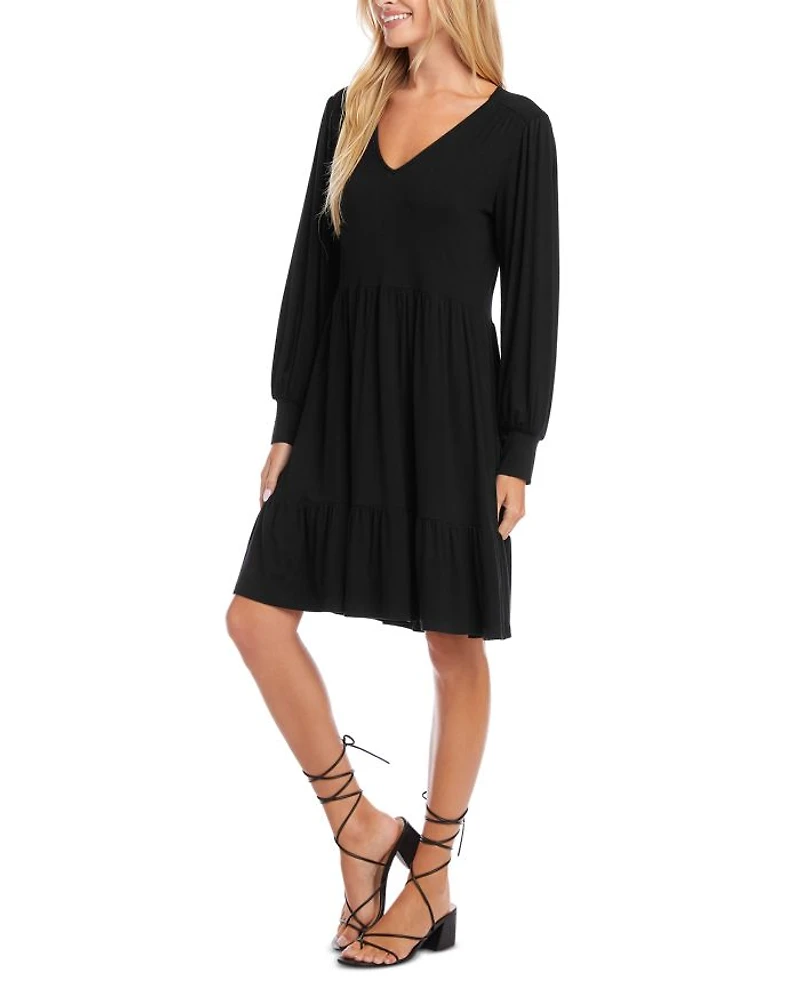 Long Sleeved Tiered Dress