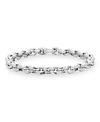 David Yurman Men's Sterling Silver Chain Faceted Link Bracelet