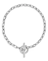 DY Madison® Toggle Chain Bracelet Sterling Silver with Diamonds