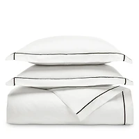 Boll & Branch Signature Embroidered Duvet Cover Set, Full Queen