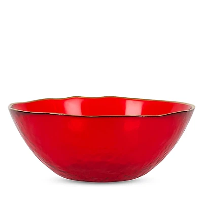 Vietri Holiday Glass Berry Bowl