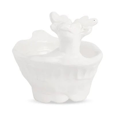 Vietri Pietra Natale Figural Deer Condiment Bowl