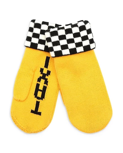 Taxi Checkerboard Mittens