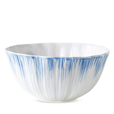 Vietri Bari Blue and White Serving Bowl
