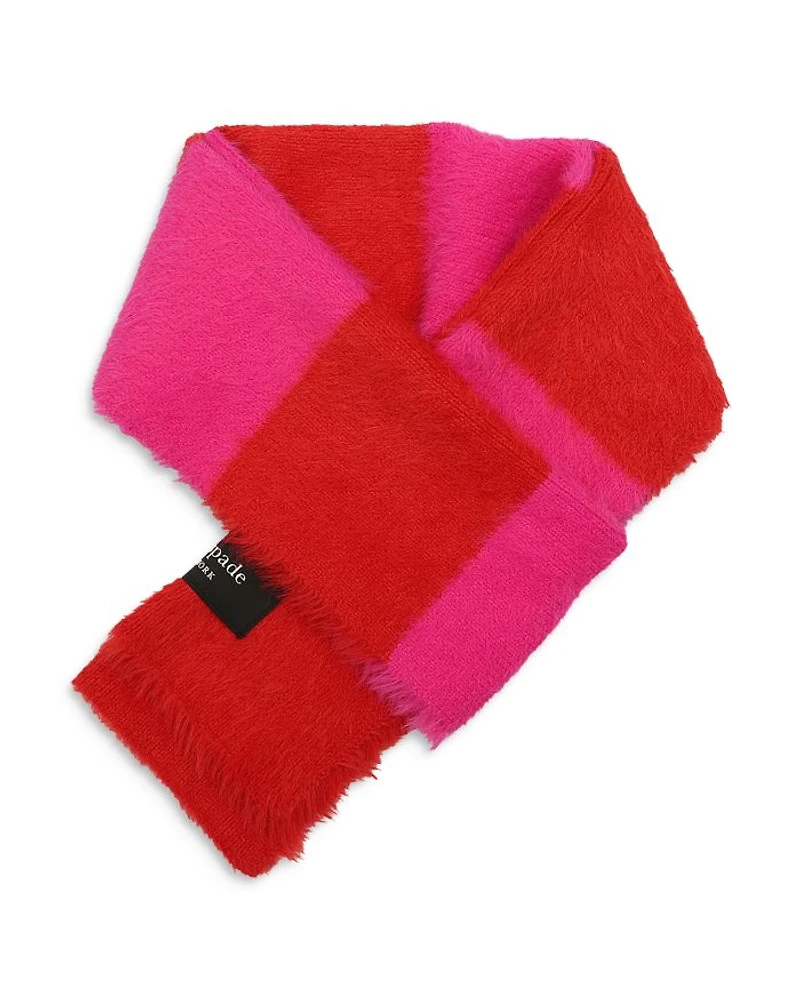 Awning Stripe Fuzzy Scarf