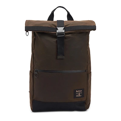 Barbour Field Wax Fold Over Top Backpack