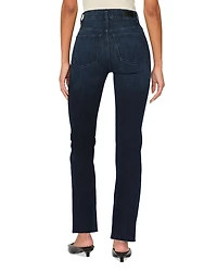 Halle Instasculpt Straight Leg High Rise Jeans Mediterranean