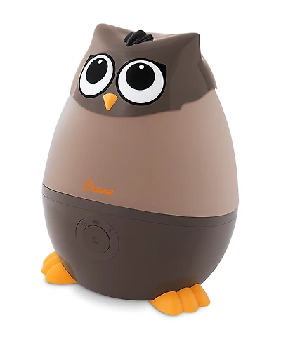 Crane Baby Adorable Humidifier, Mini Owl, Cool Mist Humidifier with Vapor Tray, 0.5 Gal.