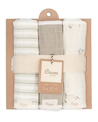 Bunny Burp Cloths, 3 Pack - Ages 0-36 Months