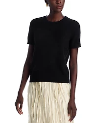 C by Bloomingdale's Cashmere Short Sleeve Shell Top - Exclusive
