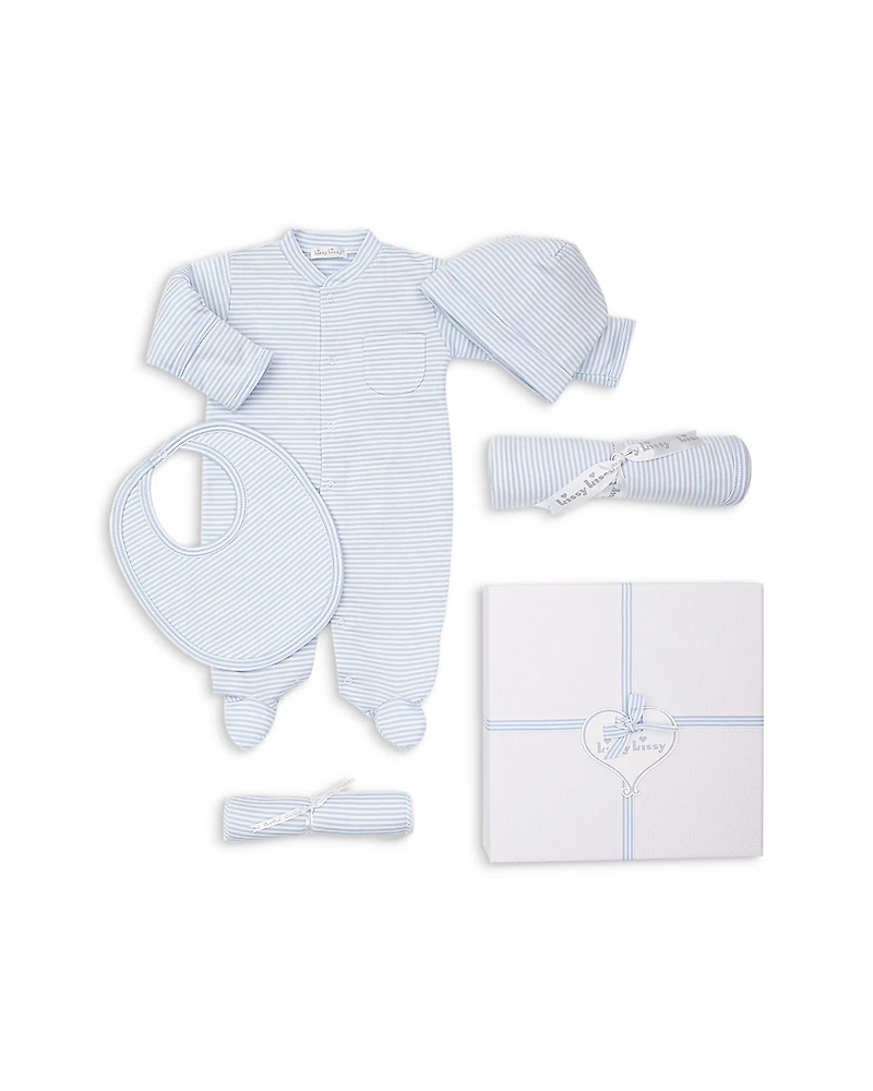 Kissy Unisex Stripes 5 Piece Gift Set - Baby