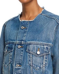 Cutoff Denim Trucker Jacket
