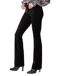 Manhattan High Rise Bootcut Velvet Jeans Black Dye