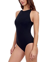 Tutti Frutti High Neck Keyhole Back One Piece Swimsuit